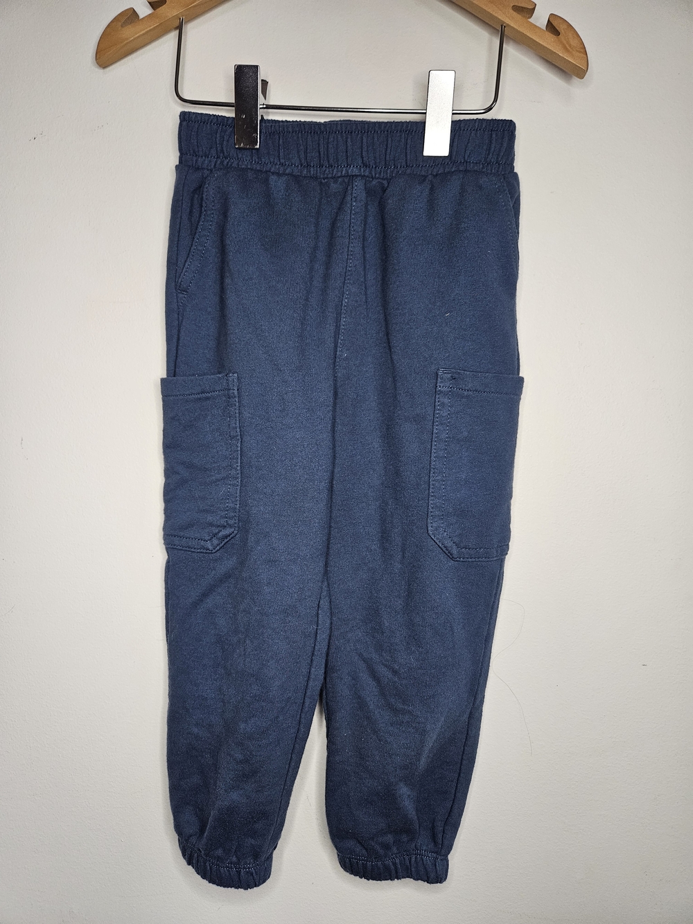 Joe Fresh Toddler Boys Cargo Jogger Pants Navy Blue Size 3T Elastic Waist🩷